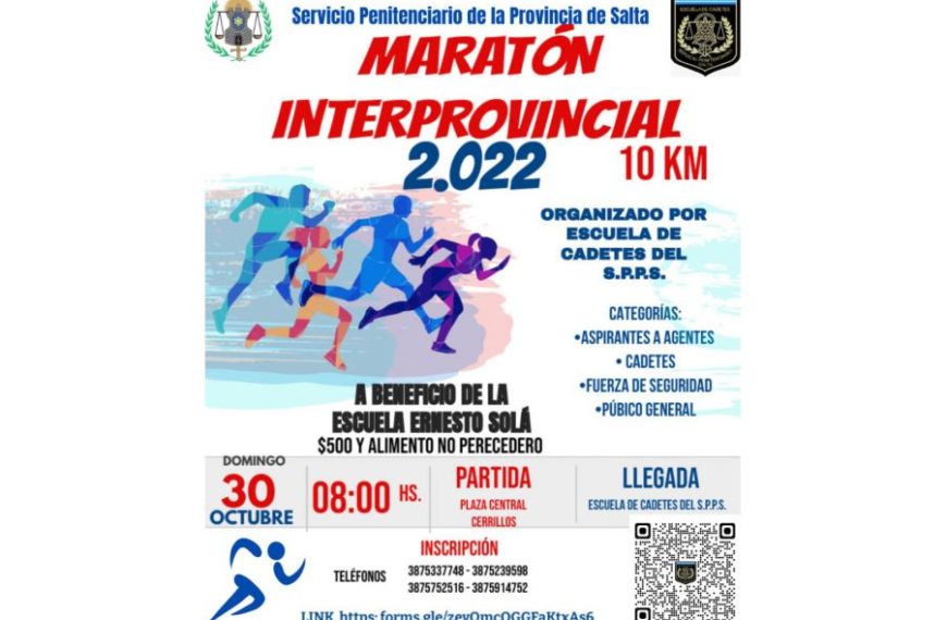 Maratón solidaria interprovincial en el Servicio Penitenciario